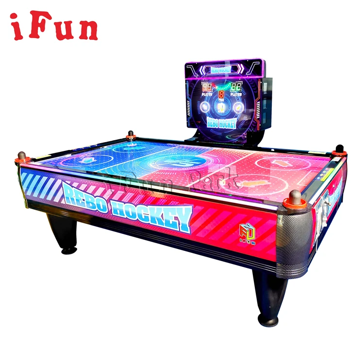 Newest Redemption Games 4 Players Rebo Hockey Game machine Multi Pucks Air Hockey Table