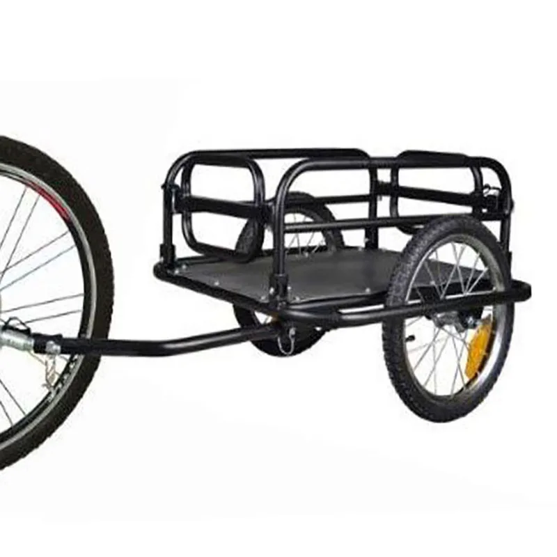 150lb Heavy Duty & Durable Steel Frame Bicycle Bike Cargo Trailer Luggage Cart Carrier Quick and Easy Attaching and Removing
