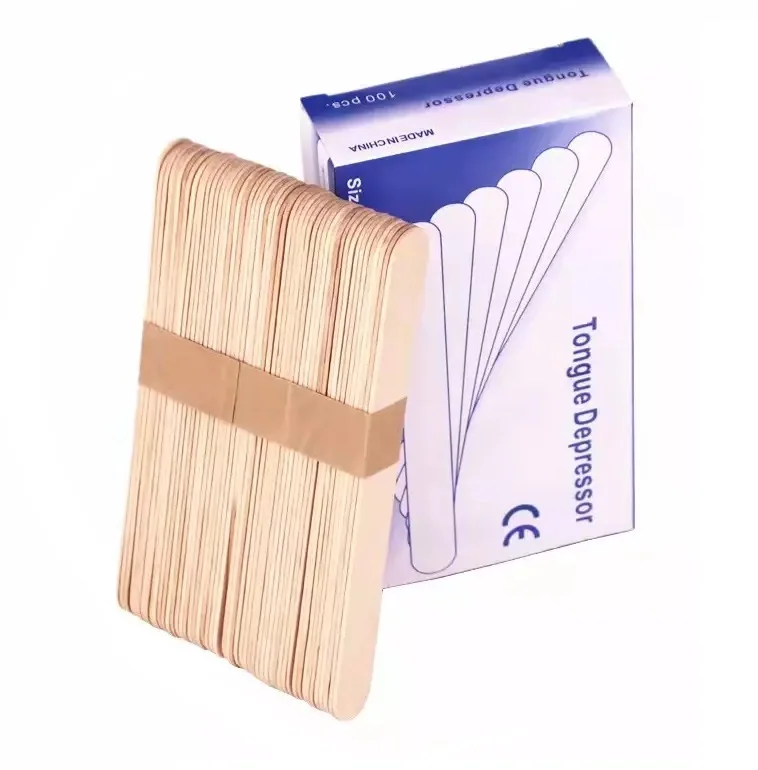 100pcs Disposable Wooden Wax Applicator Stick Spatula Tools Hair Removal Wax For Beauty Tools