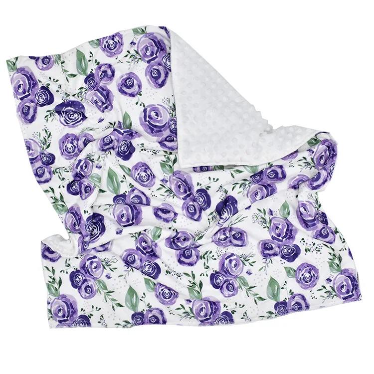 
Child Kids Printed Minky Throw Blanket Plush Fleece Cozy Warm Kids Baby Minky Dotted Blanket Kids Minky Plush Throw Blanket 