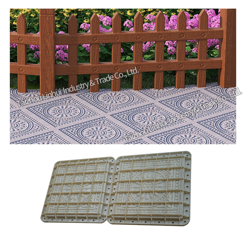 Concrete Plastic form Cast block pavement floor road construction mold for paving tile brick for sale