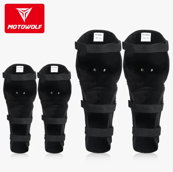 
Motorcyclist equipment knee pads racing off-road vehicle riding four-piece anti-fall anti-collision stainless steel knee pads 