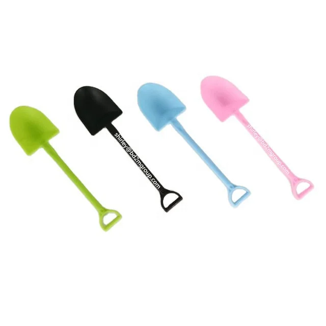 Wholesale price smaller disposable plastic colorful dessert ice cream spoons