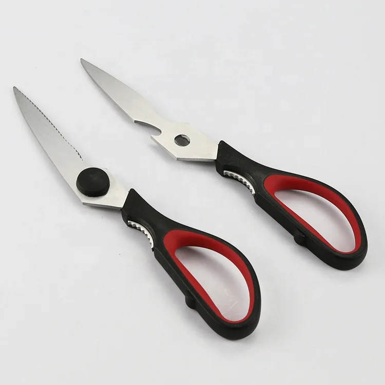 Sharp Durable Stainless Steel Kitchen Utility Balde PP+TPR Handle Scissor for Kitchen cutting