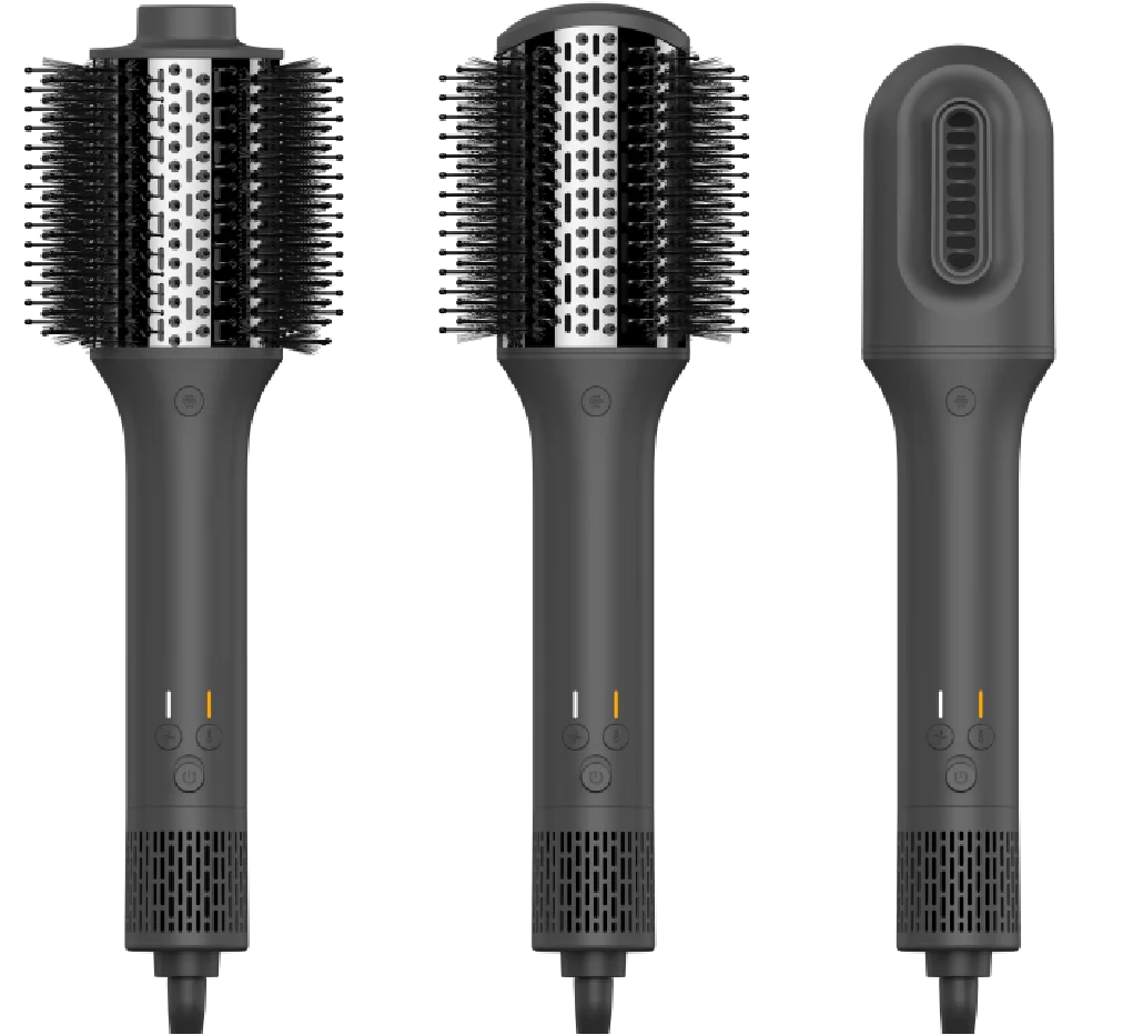 Hair Curler Hot Air Brush 4 In 1 With Ion Generator For Fine Ceramic