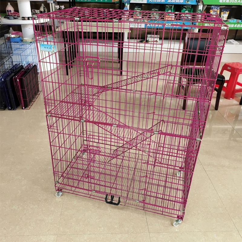 Lorenzo OEM katlanabilir kafes hundekafig M-L60xW142xH105 gaiolas Para Animais двойной стек кошка металлическая клетка для собак