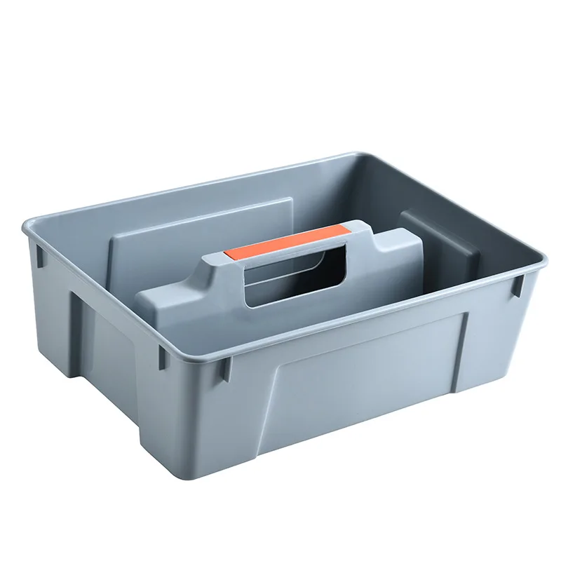 2Compartment Plastic Cleaning Caddy  Commercial Quality Plastic Tool Organizer w/ Handle for Cleaning Bathroom Floors & Windows
