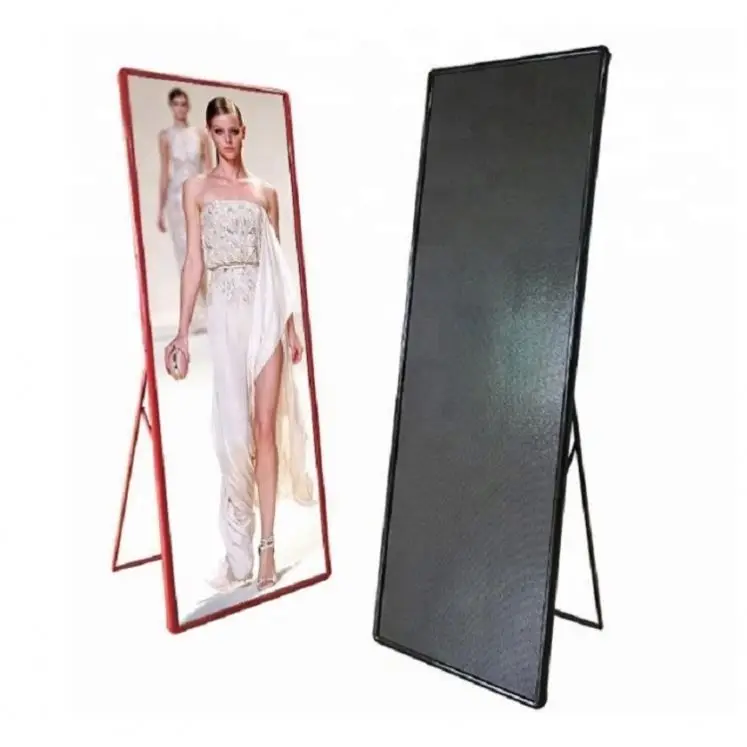 Moveable Indoor P2.59 Mirror LED Screen For Autocar 4S Shop Advertising Display LED Poster Panel