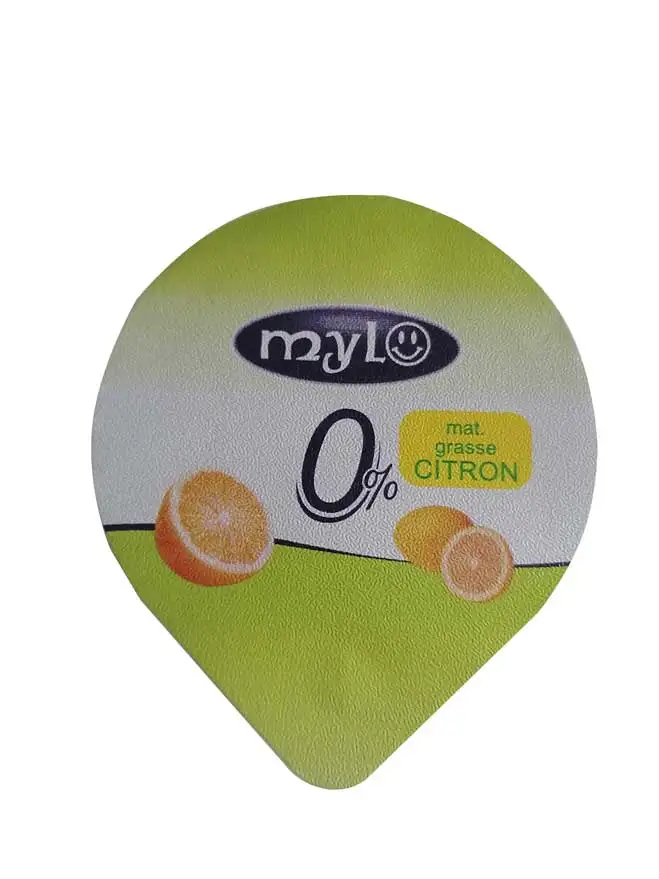 Heat sealing die cut aluminum foil lid for PP ice cream cup