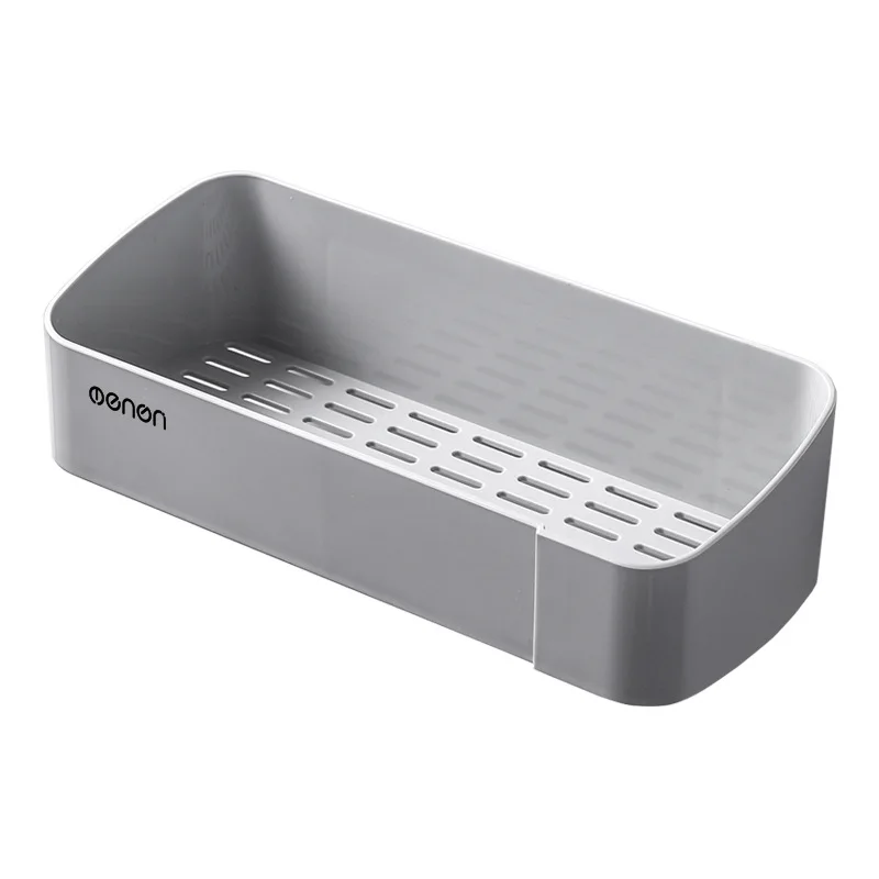 Creative non-perforated wall hanging kitchen storage racks bathroom storage racks