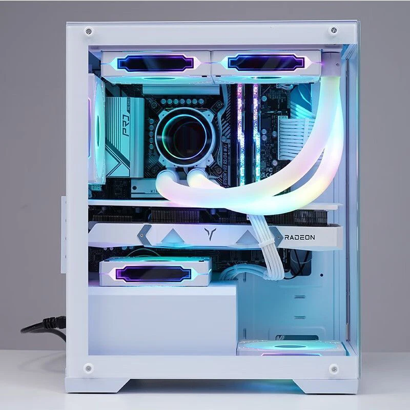 Herder OEM Mini Pc Case ATX Case Tempered Glass Desktop Cabinet Computer Gaming PC Case