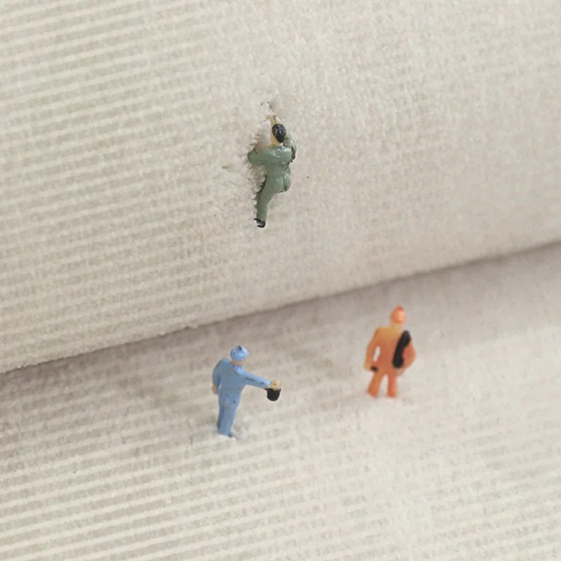 Pet Friendly Chinese Ancient Style Faux Cashmere Modern Carpet for Living Room Beige and White Rug