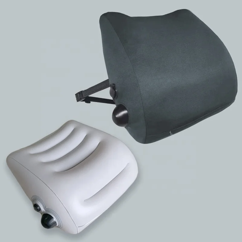 Comfortable air inflatable lumbar cushion blow up pillows triangle bed wedge pillow