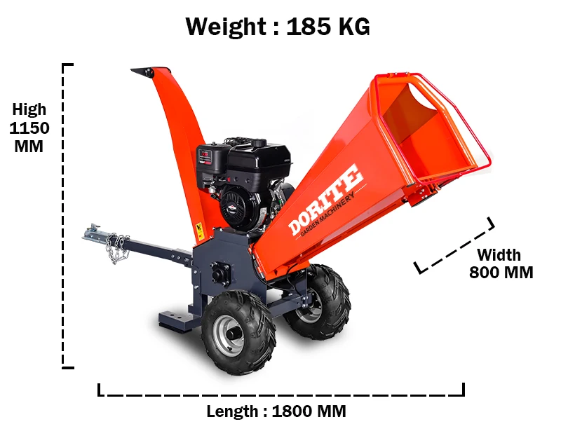 TUV CE одобренная древесная дробилка 15 л.с. четырехтактный бензиновый двигатель автоматическая подача древесины