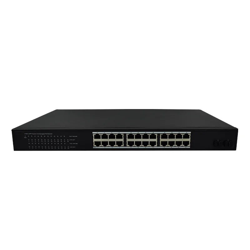 Коммутатор SG1241P 802.3ab/z/af/at 10000Base-tx 48 В PoE 24 порта гигабитный коммутатор
