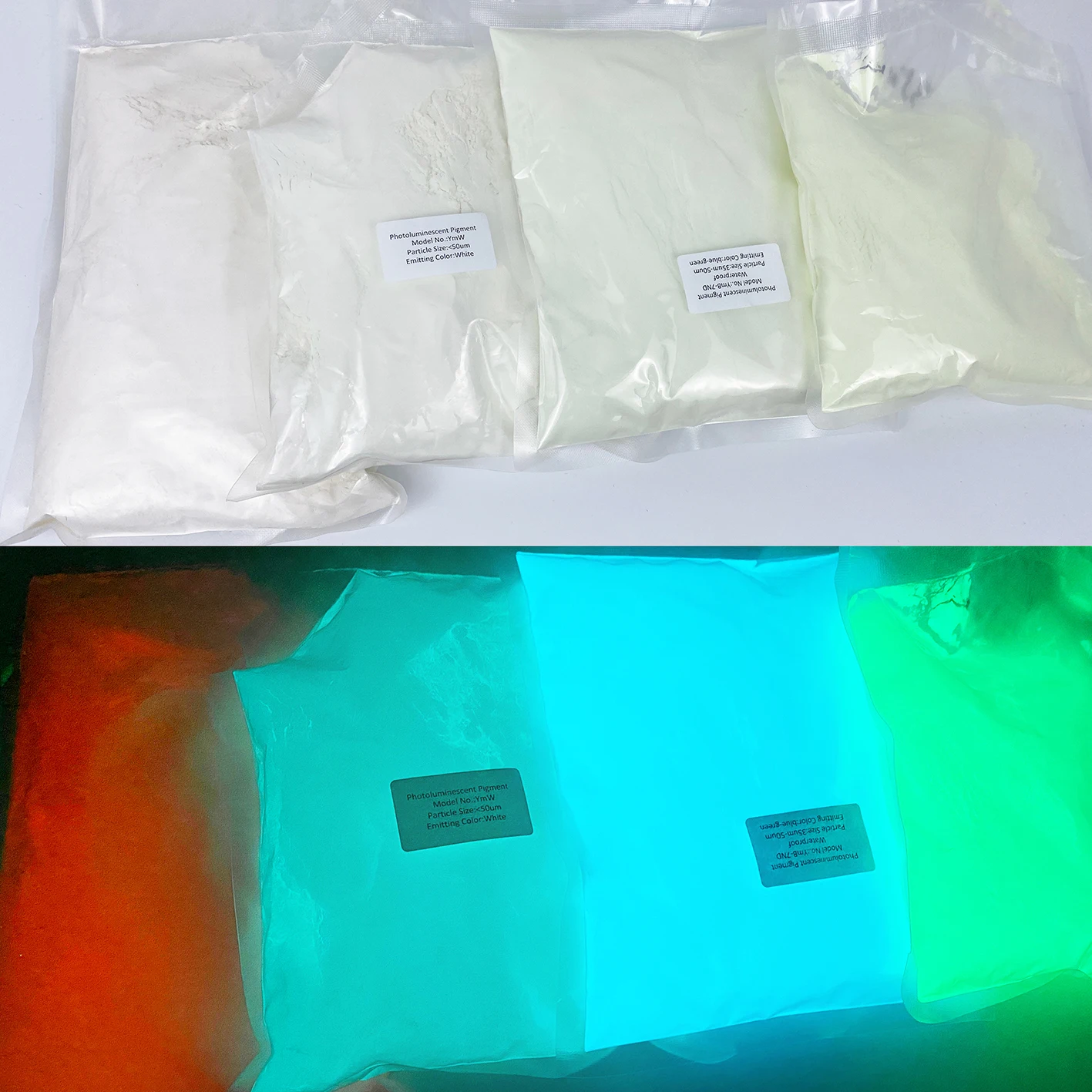 Photoluminescent pigment luminous powder for nails art paint halloween diy crafts phosphorus powder for epoxy resin