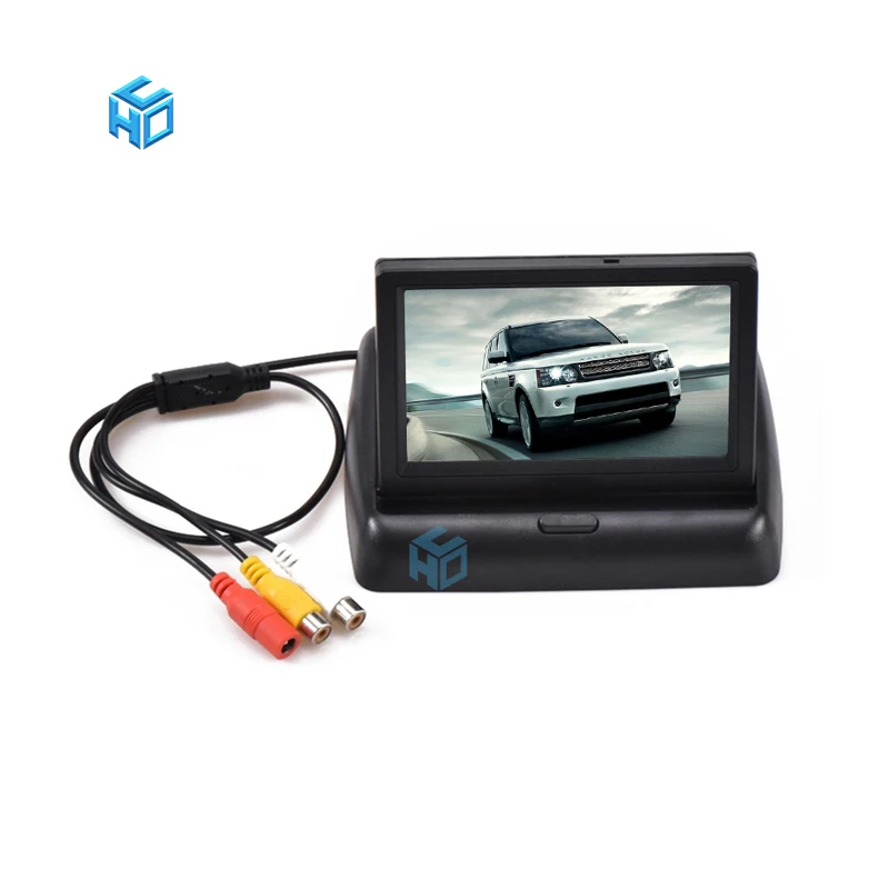 4.3/5/7 Inch Foldable Car Truck Rear View Display Monitor HD  TFT LCD screen for backup camera