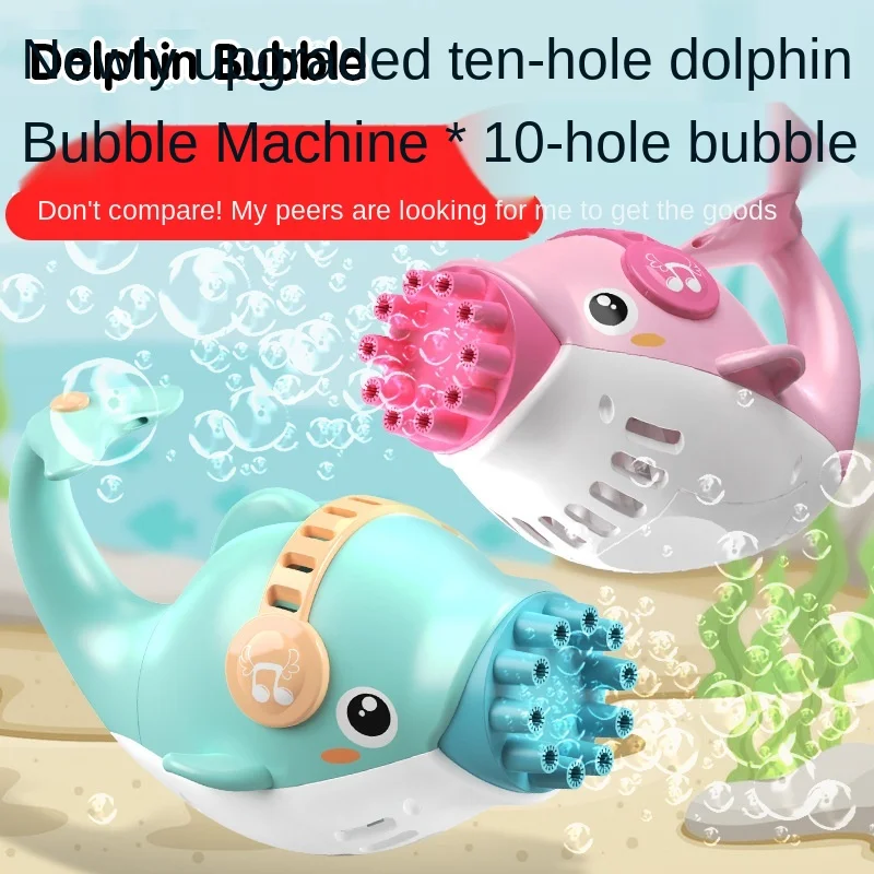 Детские уличные ABS электрические дельфины Bubble Gun