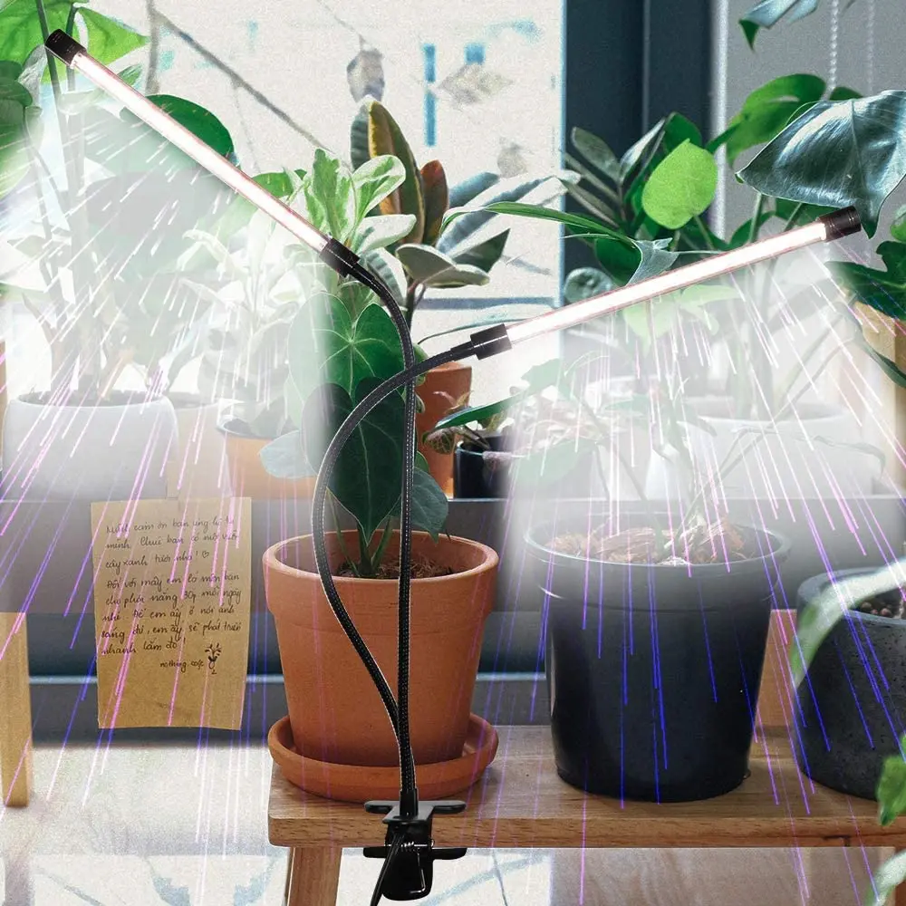 Banqcn New  wholesale USB Led plant grow light  2 heads 3 heads 4 heads for garden warehouse