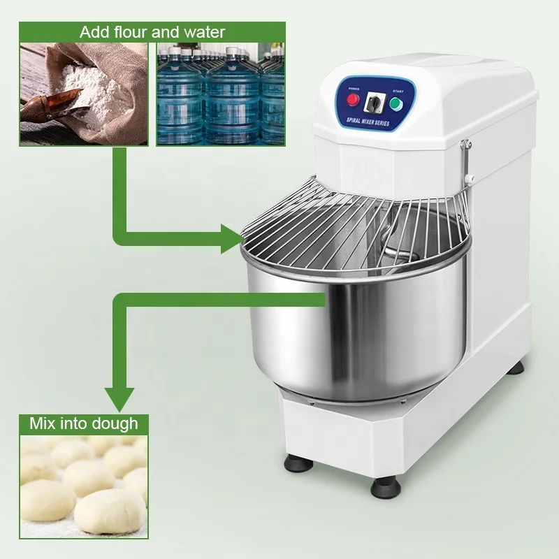 20kg Vertical Flour Mix Kneader Amasadora De Pan Second Hand Dough Bread Mixer Machine for Industry