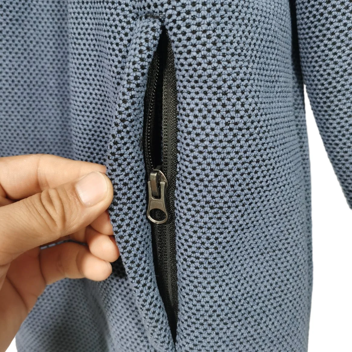 Wholesale Mens Wear Manufacturers OEM Clothing Zipper Stand Collar Jacquard Fleece Sports Wear Jacket