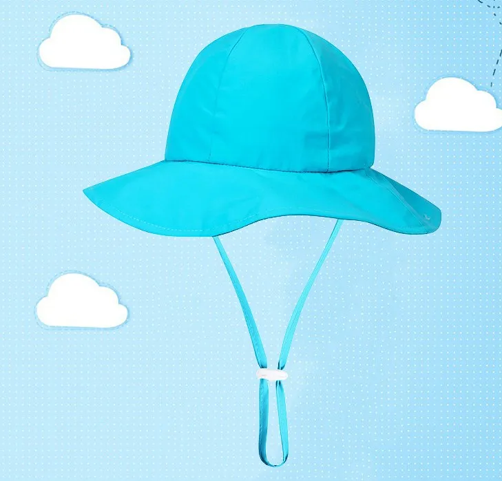 
Baby Sun Hat with UPF 50+ Outdoor Adjustable Foldable Beach Hat with Wide Visor Brim 
