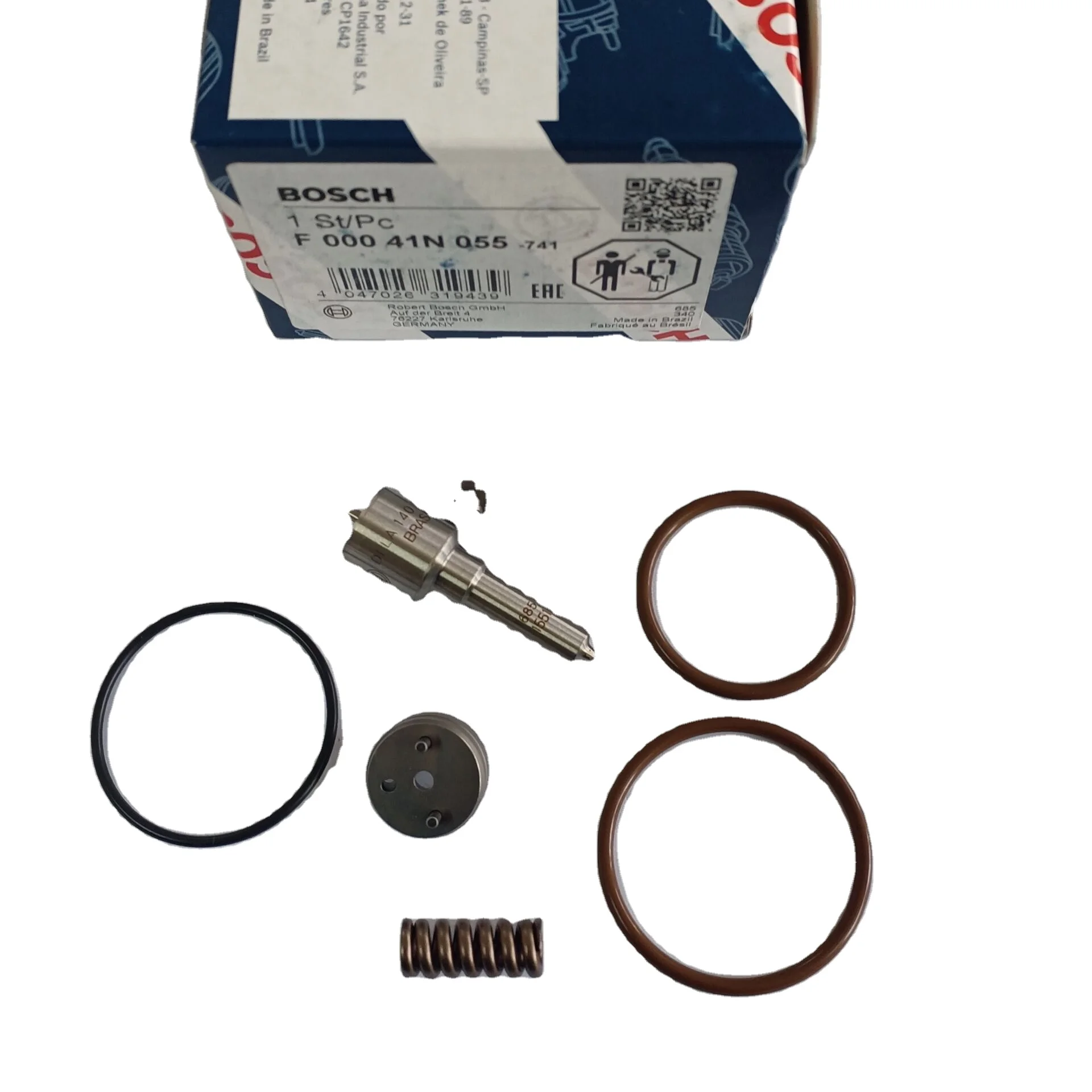 Original EUI repair kits F 000 41N 055 F00041N055, nozzle DLLA140P1551 0433171957 for Bosch IVECO Injector 0414703009