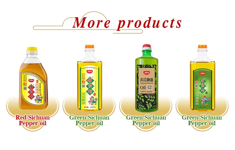 Wholesale flavored cooking sichuan green chinese prickly ash oil