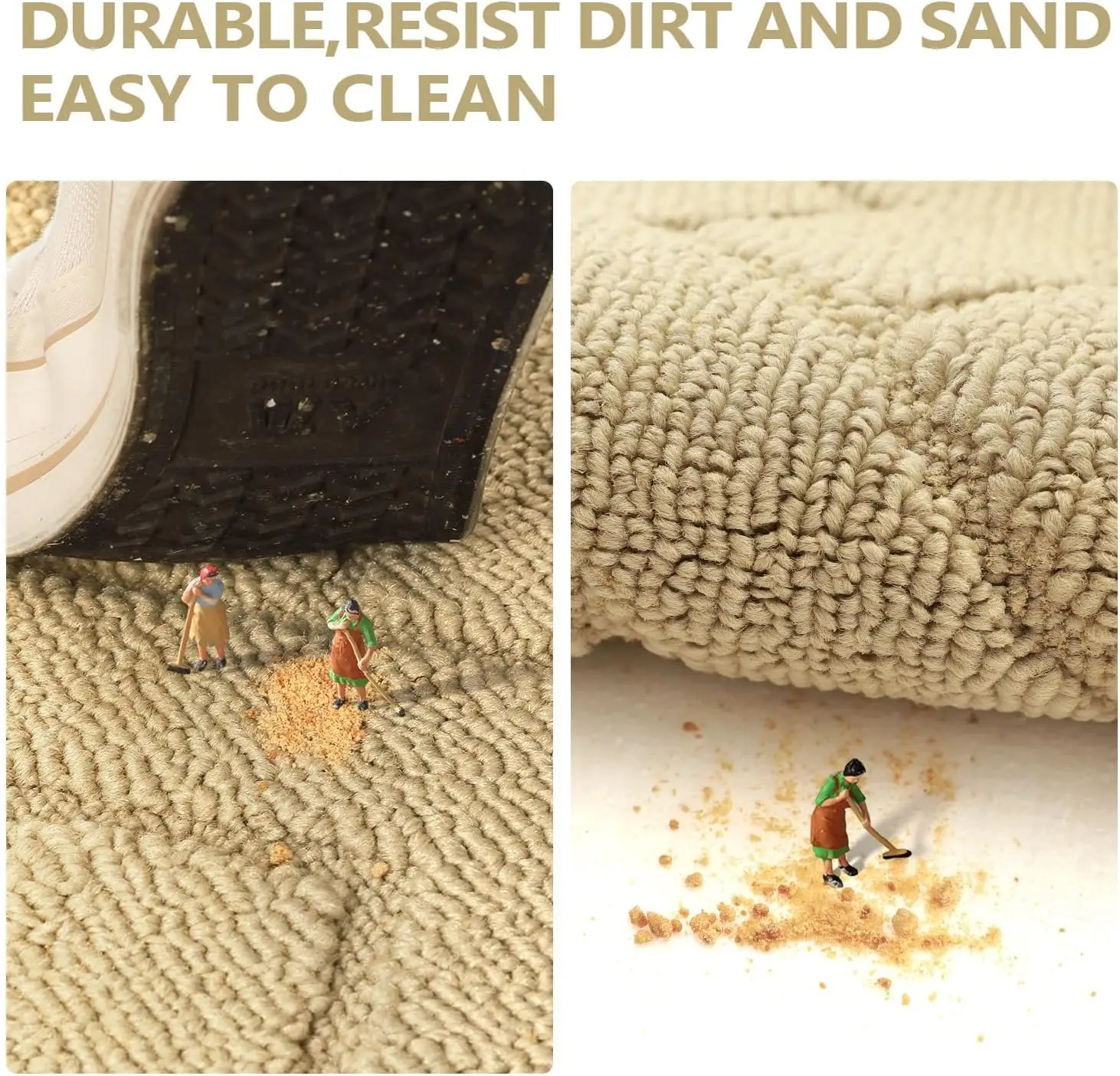 Shaggy Kitchen Rug Non Slip Bath Door Mat Machine Washable out indoor Rug Anti Slip Extra Soft and Absorbent Microfiber Bath Rug