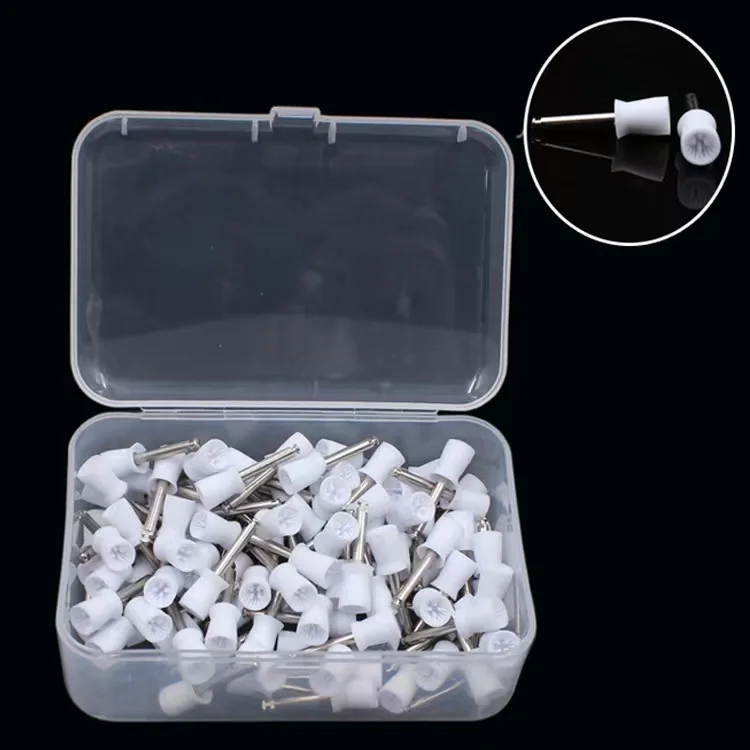 Swordental 100pcs Dental Tools Polishing Prophy Cup Brushes Polisher Nylon Tapered Brush Polishing Prophy Cup