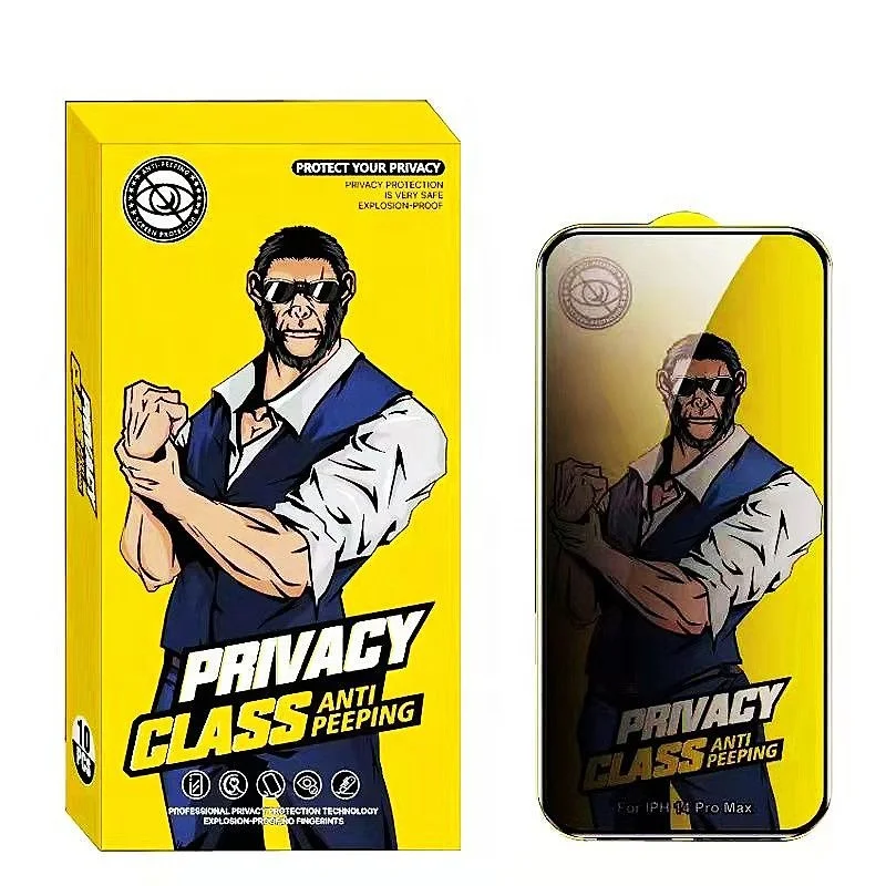 Gorilla 28 degree anti-peep glue Integrated dust-proof and peep-prooflarge-radian CSG 0.33mm high alumina Privacy Tempered glass