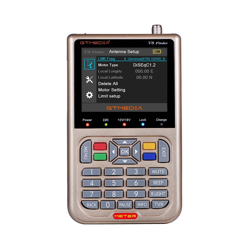  Freesat finder DVB-S DVB-S2 MPEG4 с 3 5 дюймов TFT ЖК дисплей спутниковый искатель GTmedia H.265-цифра телевизионный