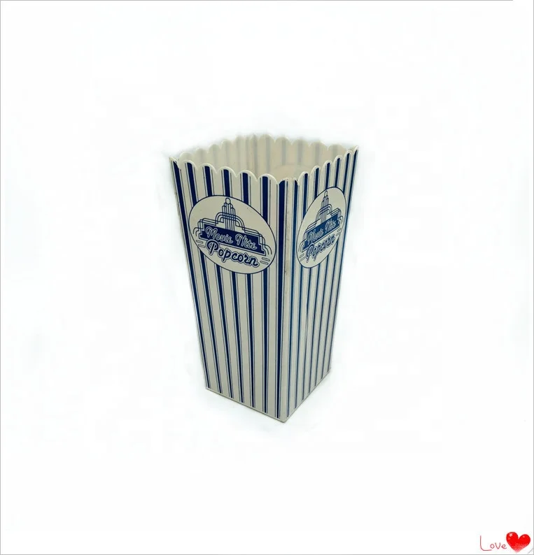 1L 35OZ  thick square plastic popcorn buckets