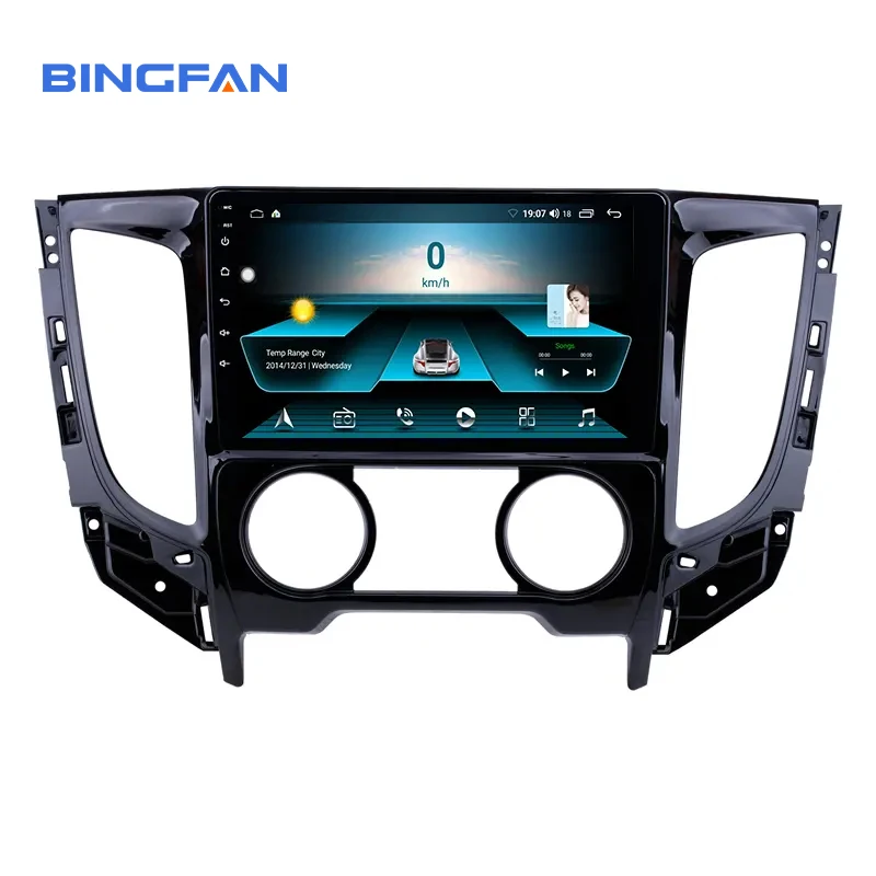 Cheaper Quad Cores Android 10.0 Car Audio Player For Mitsubishi TRITON Manual AC 2015