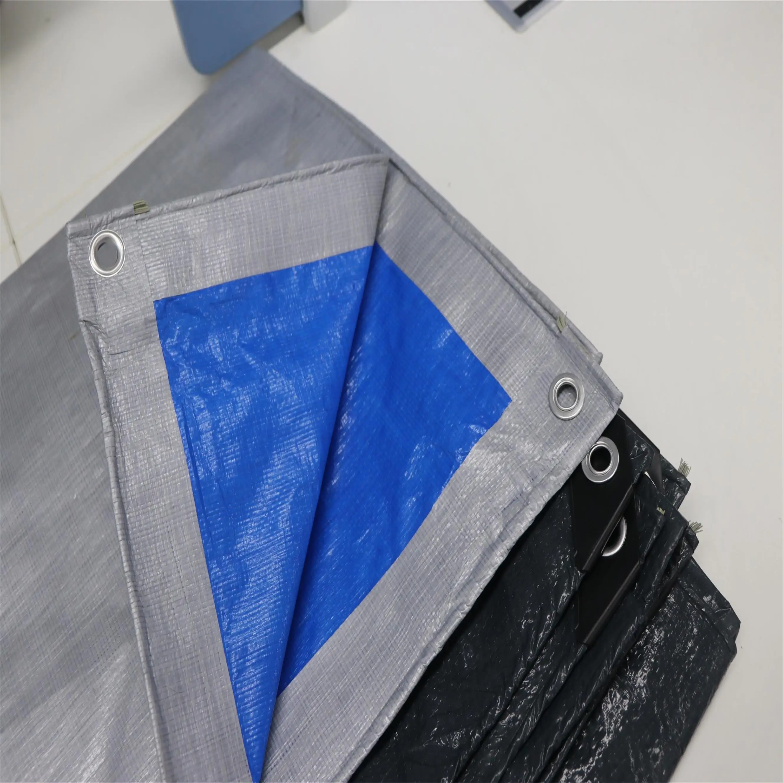 Cover Tarpaulin Roll Width PE Polyethylene Woven Mesh Fabric Plastic 2 44m Plain Waterproof Customized GSM Technics Style Tear