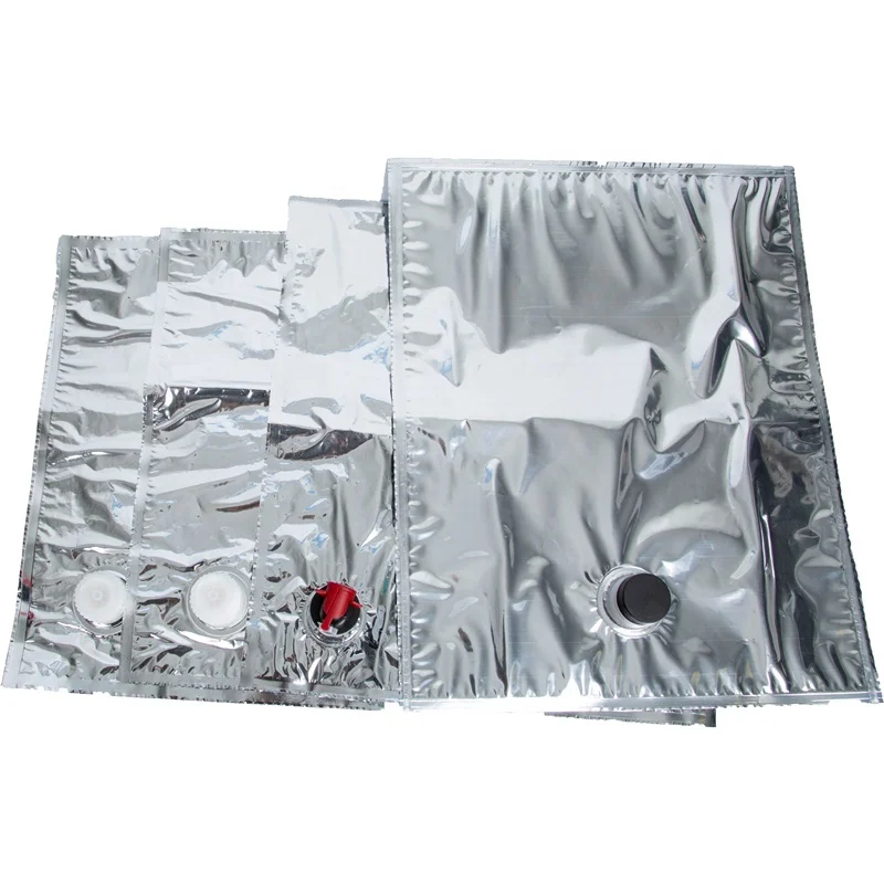 5L 10L BIB Box Valve Juice Liquid Wine Beverage Coffee Packaging PE AL Plastic Secure Spout Gravure Printing Surface Handling