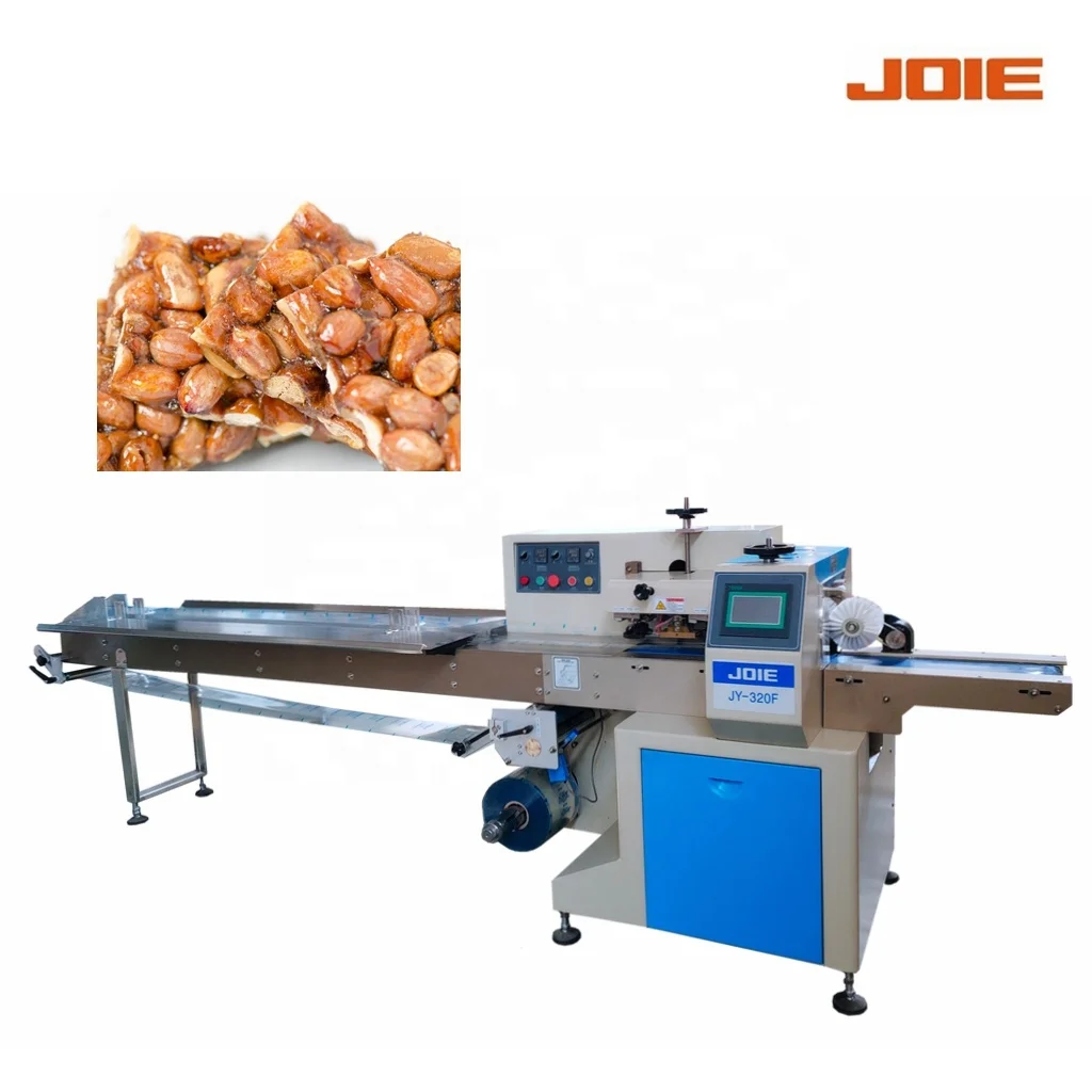 Factory Direct Sale Automatic Chocolate Bar Cookies Packaging Flow Wrapping Packing Machine