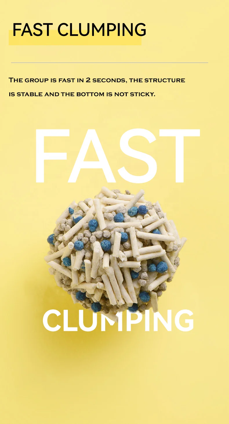 Factory Selling 2.5kg 1.5mm Rose Fragrance Cat Litter Tofu Not Easy To Scatter Flushable Toilet  Tofu Cat Litter