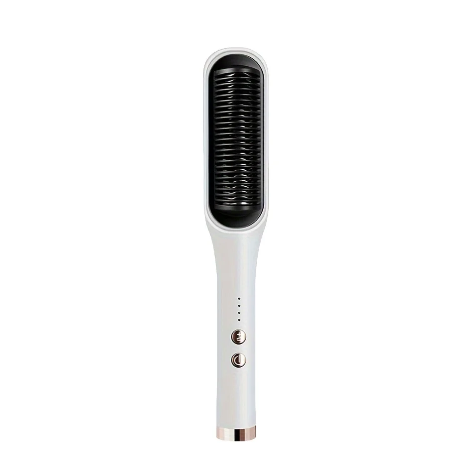 Professional Ionic Straight Hair Comb PTC Heating Negative Ion 360 Degree Anti-Winding Anti-Scald Design Styling Tool USB