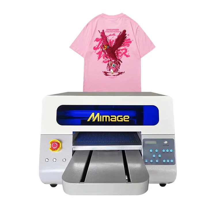Automatic Flatbed A3 DTG Direct to cotton Garment Textile t shirt digital printing machine on clothes Printer