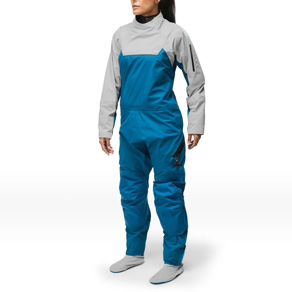Wholesale Waterproof Kayaking Latex Neck Breathable Fabric Diving Drysuit Sailing Fishing Paddling Whitewater Suit for Women