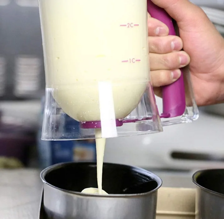 
Pancake Batter Dispenser Perfect Baking Tool for Cupcakes Waffles Muffin Mix Crepes Cake or Any Baked Goods Bakeware Maker 