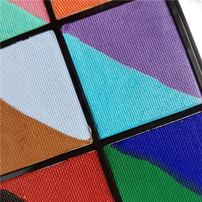 Fluorescent matte pearl painting Popular Fluorescent Neon Paint face and body palette provide private label