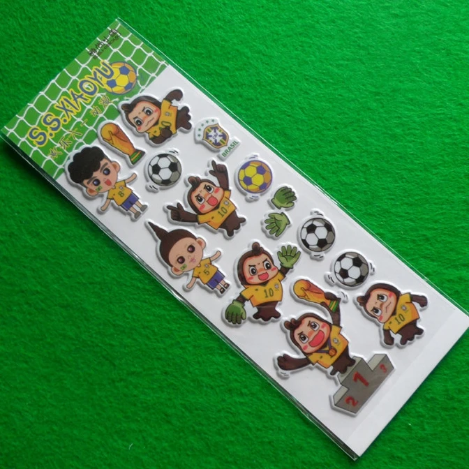 OEM character stickers for kids cute cartoon animals penguin puffy stickers custom