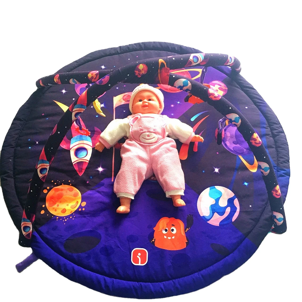 Baby  Gym with 4 activity toys nursery rugs house play gym activity safety babies kids mat