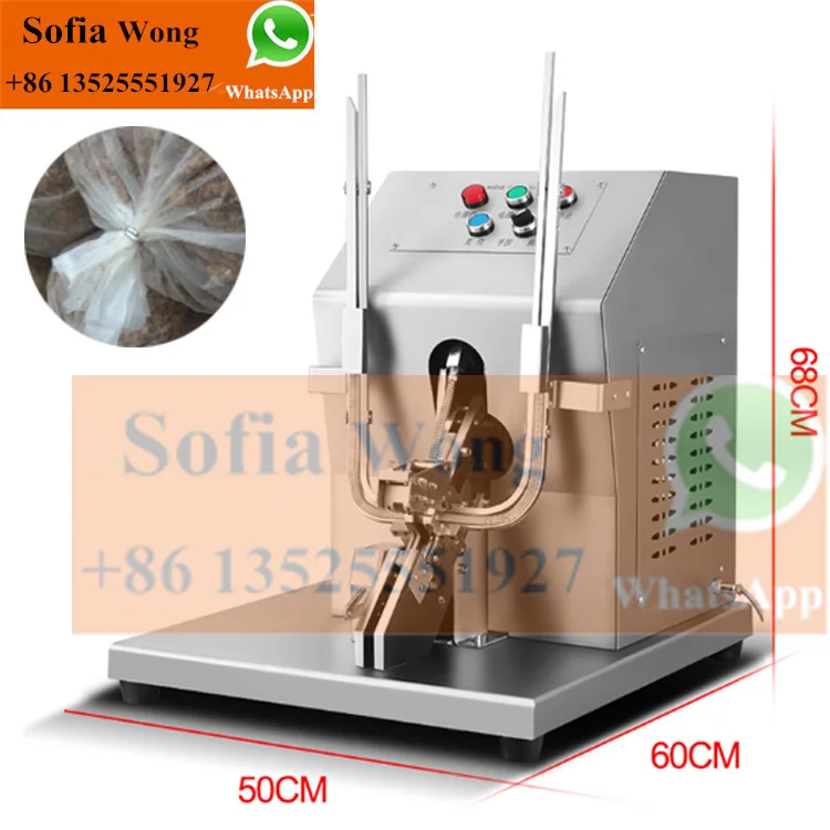 Automatic electric type fruit mesh bag packing machine onion net bag sealing clipper machine orange mesh bag clipping machine