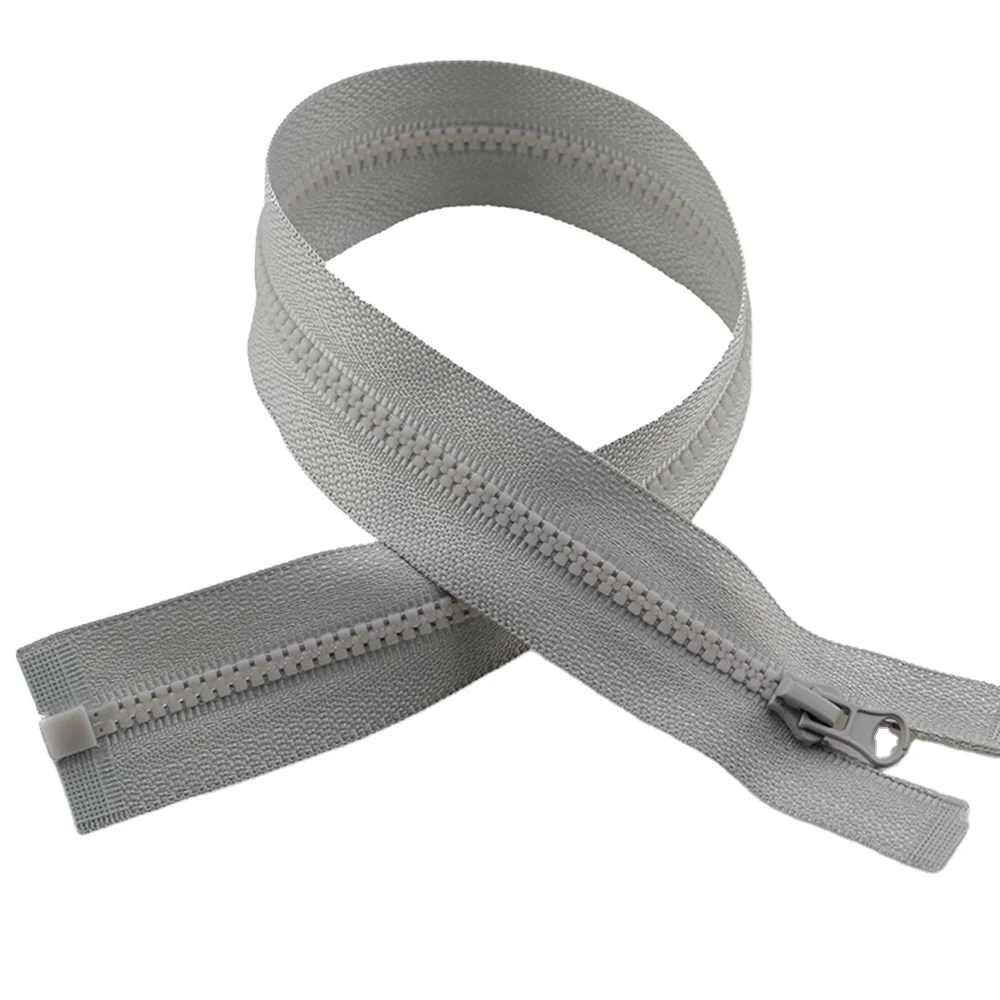 Полимерная молния, оптовая продажа, изготовленная на заказ, экологически чистая молния, сверхпрочная 5 #, пластиковая молния с закрытым концом, полимерные молнии