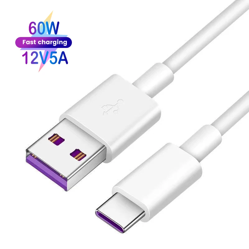 Customization pvc tpe Silicone usb type c cable cell phone usb a to type c fast charging cable 3A 5A 6A usb cable 0.5m 1m 2m 3m