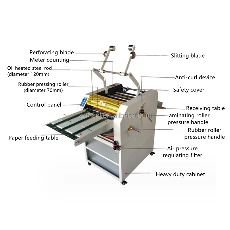 Single Sided Laminating Machine Paper Sheet Laminating Laminator Machine A3 A4