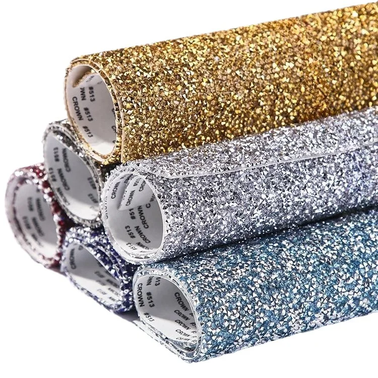 Hot Sale DIY Wedding Dress Accessory Self-Adhesive Square Rhinestone Ribbon for Shoes Garments Bags
